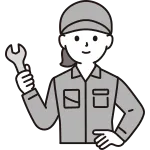 Factory Female Worker Upper Body SVG Icon